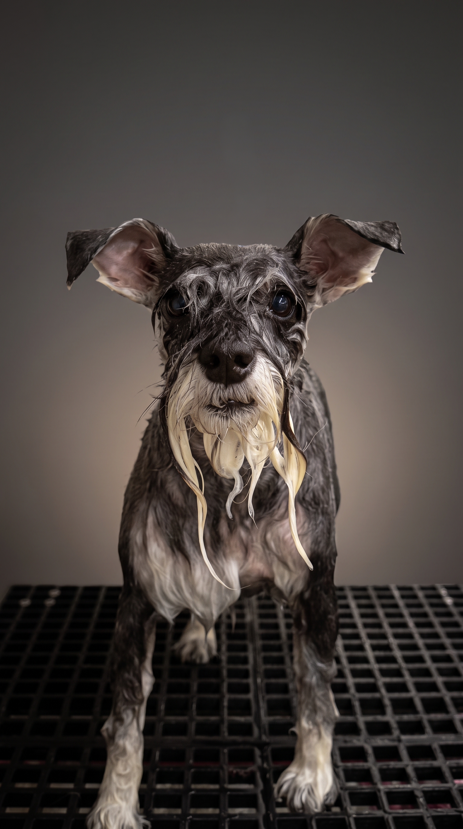 schnauzer before grooming